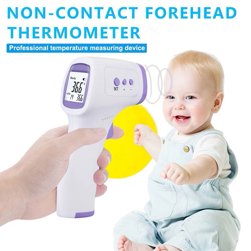 Baby Forehead Non-Contact Temperature Sensor Gun Meter Digital LED Infrared Electric Clinical Thermometer Children Adult | Красота и