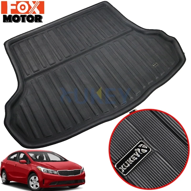 

Задний багажник багажника лайнер коврик пол лоток ковер протектор для Kia Forte Cerato K3 Sedan 2014 2015 2016 2017 2018