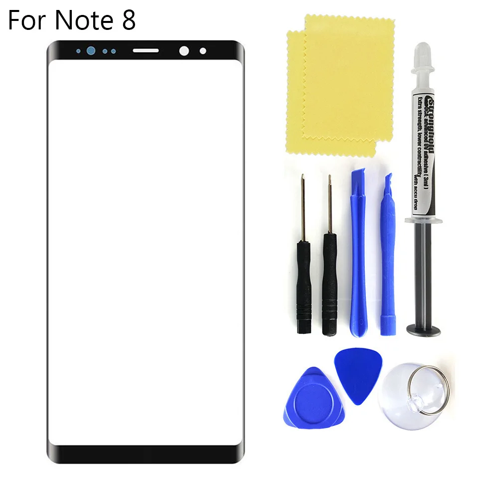Сменное Переднее стекло объектива Ремонтный комплект для Samsung Galaxy Note 8 9 10