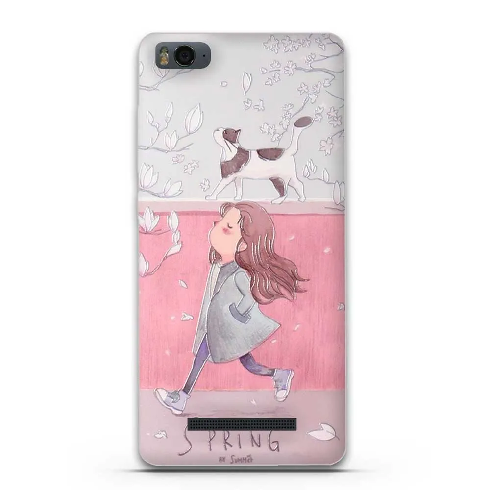 Для Coque Xiaomi mi 4c 4i силиконовый чехол ТПУ задняя крышка для Fundas 3D узор Капа Xiao M4C M4i