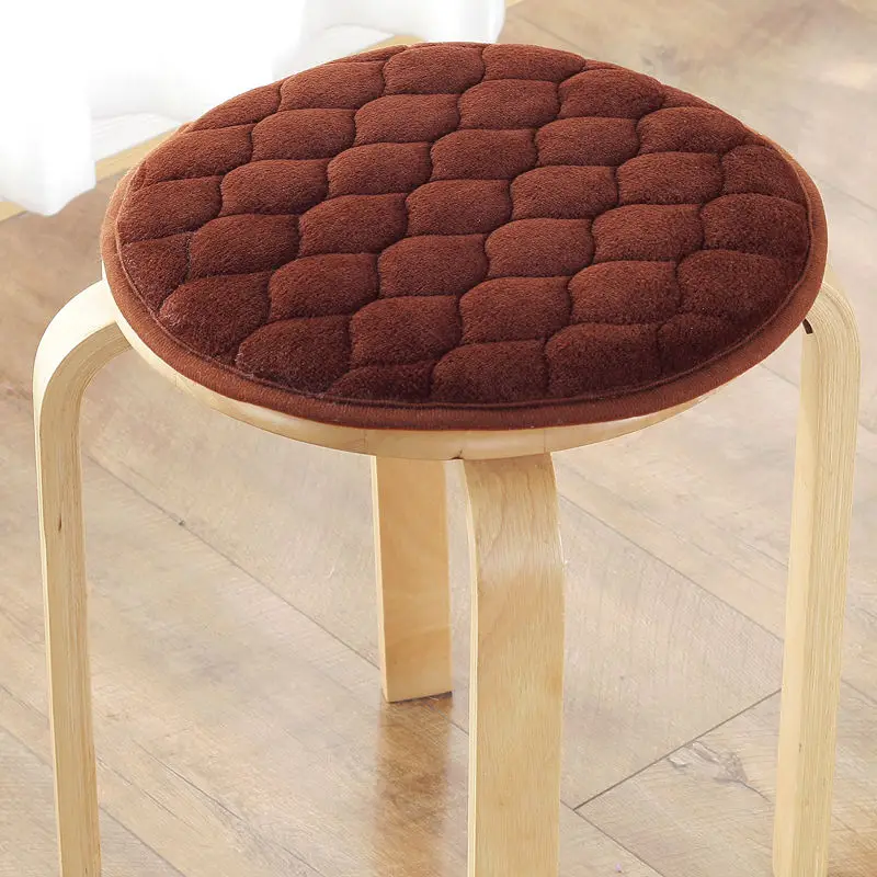 Winter Gold velvet Chair Pad Round Sponge Seat Dining Cushion Stool Fart Student dormitory | Дом и сад