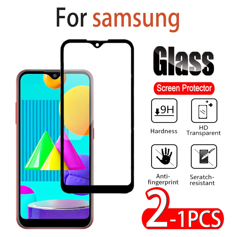 1 2 шт. закаленное стекло для Samusng Galaxy M 01 10 11 20 21 40 51 полное покрытие samusng M21 30 31 s M51