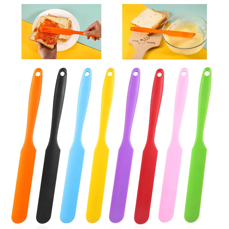 

Silicone Spatula, Heat Resistant Flexible Non-Stick, Slim Spatula,Best for Jars, Blender and More 9.6in/24.5cm