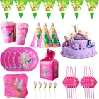 Декоративные одноразовые салфеткитарелкичашкишапочки Динь в стиле Дисней, эльф