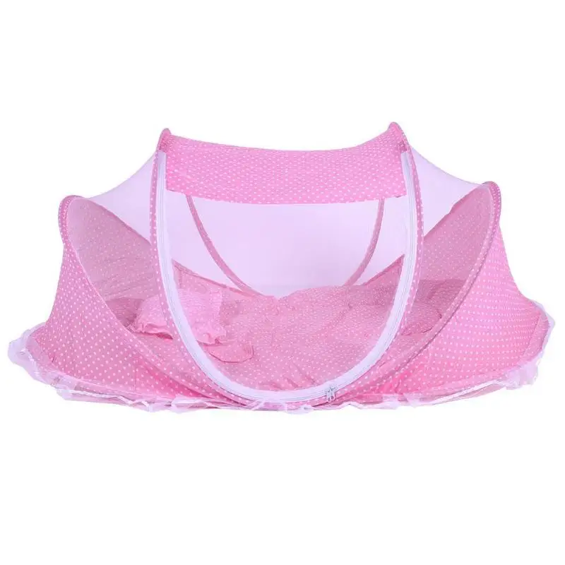 B Постельные принадлежности для кроватки, складные детские музыкальные противомоскитные сетки, Матрас Подушка для кровати, портативный костюм из трех предметов для От 0 до 2 лет Bay - Цвет: B