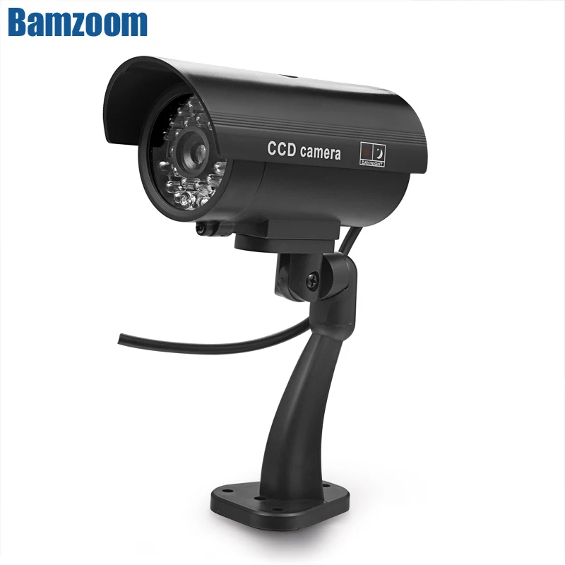 

Fake Dummy Smart Camera Bullet Waterproof Outdoor Indoor Security CCTV Surveillance Camera With Flashing Red LED Free Shippin