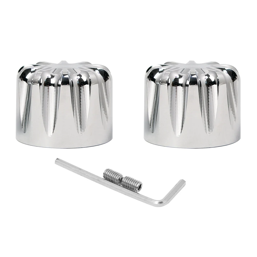 Крышки для передней оси мотоцикла алюминиевые колпачки Harley Touring Softail breaker Dyna Street Bob