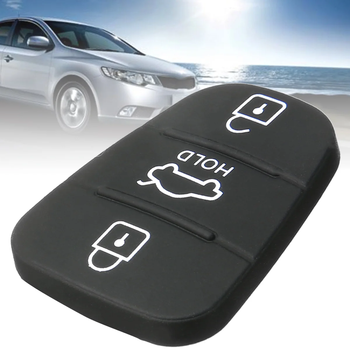 Новый 3 кнопки дистанционного ключа Fob чехол резиновая прокладка для Hyundai i20 i30 Kia