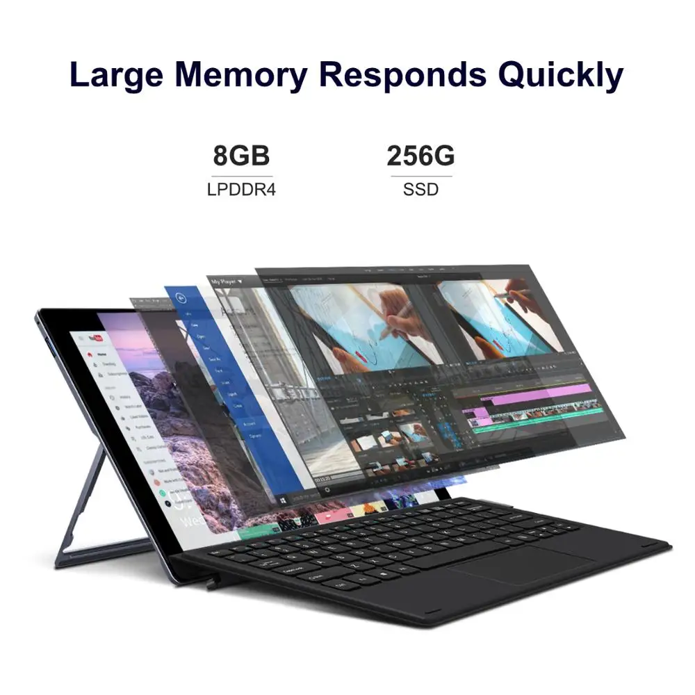 CHUWI UBook 11 6 дюймов IPS экран планшетный ПК Intel N4100 четырехъядерный LPDDR4 8 Гб 256 ГБ SSD