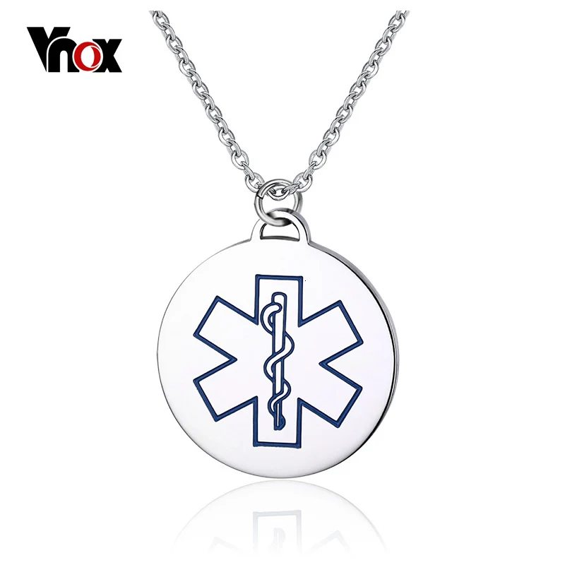 Vnox Бесплатный заказ Гравировка Нержавеющая сталь Спецодежда медицинская