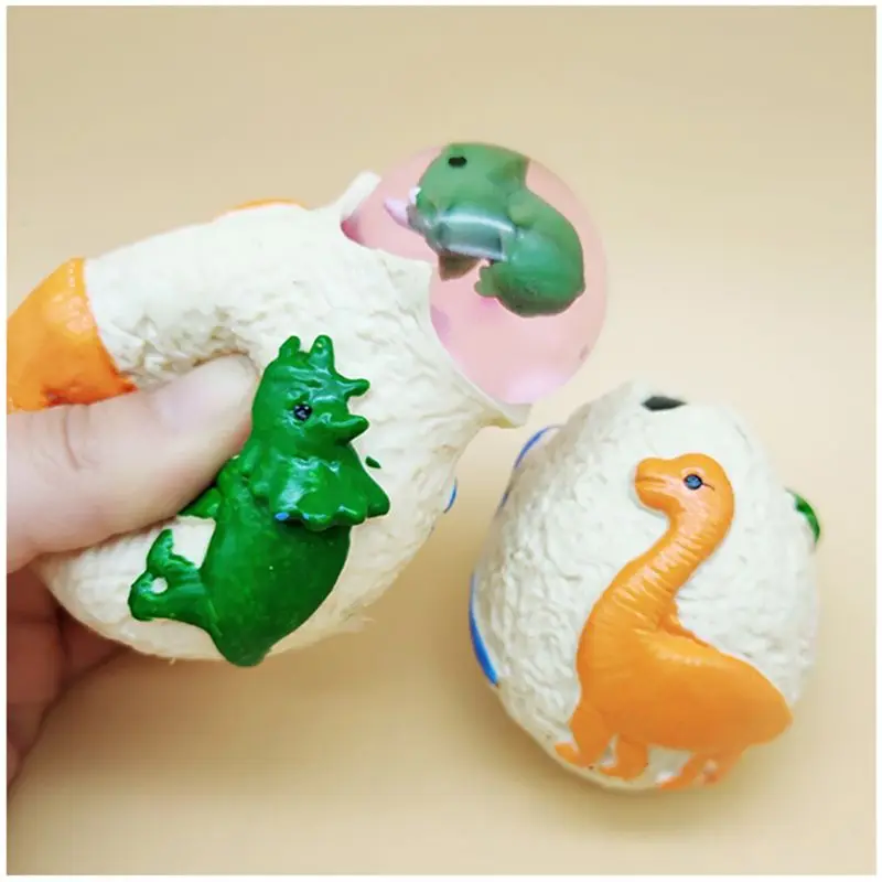 

Surprise Dinosaur Eggs Anti Stress Grape Ball Squeeze Relief Vent Toy Kids Toy Finger Exercise/Stress Relief Toys