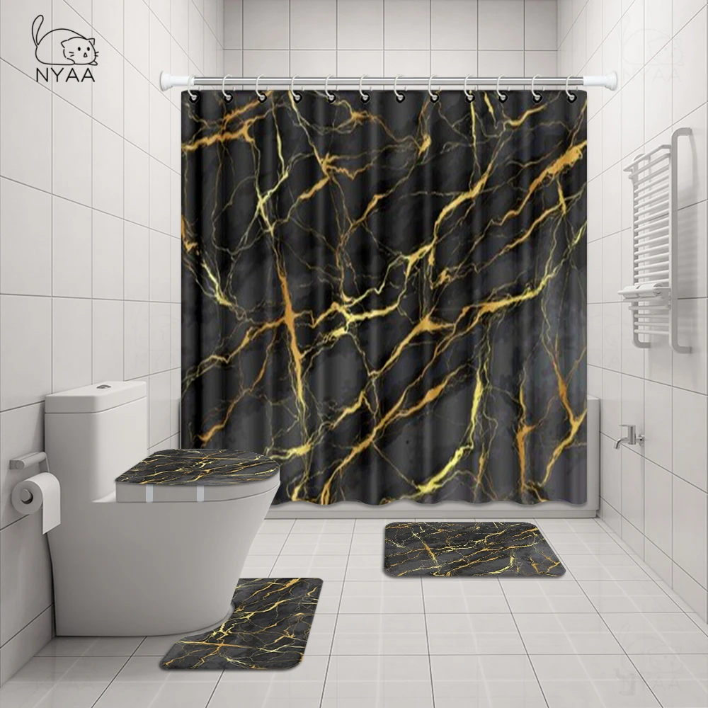 4 шт. коврик для ванной с абстрактной графикой | Дом и сад