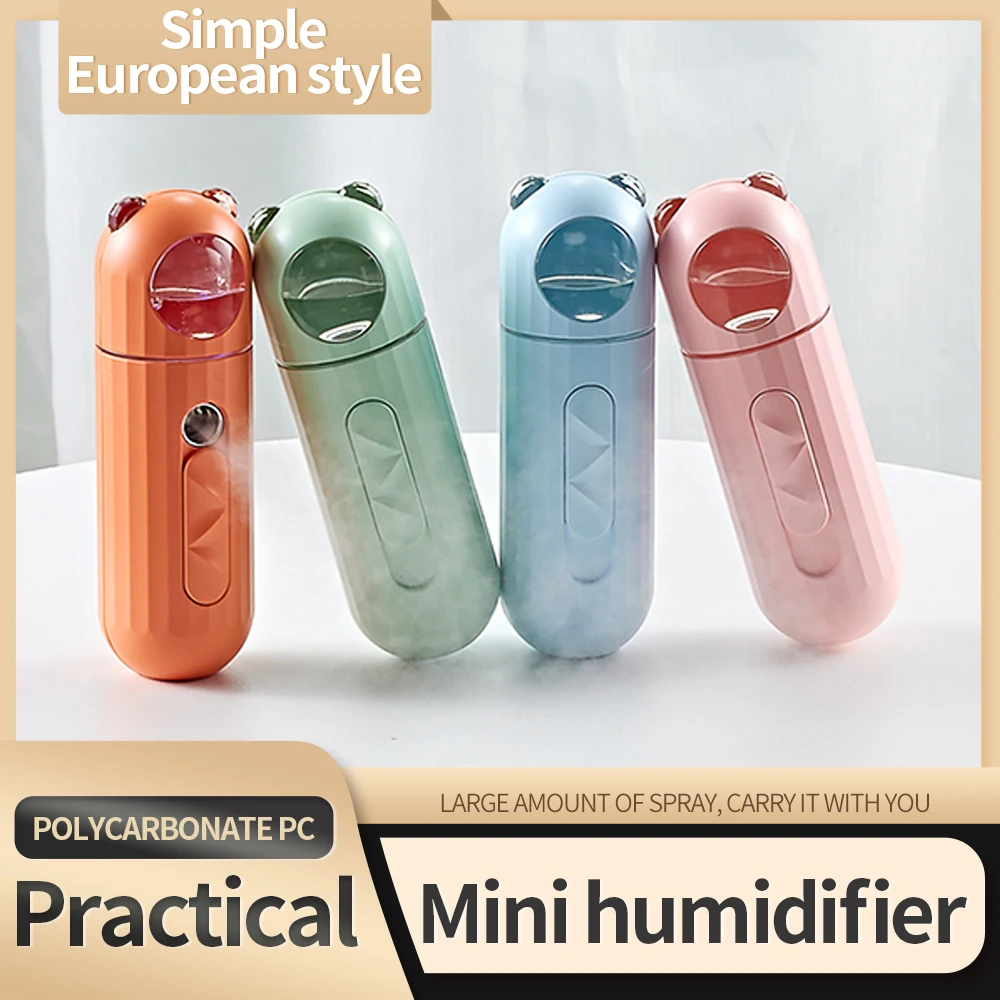 

Mini Cold Facial Steamer Sprayer Facial Humidifier Nano Fog Mist Spraye Usb Facial Vaporizer Beauty Moisturizing for Summer