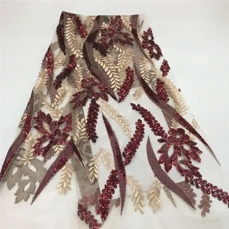 Вышивка кружева африканский тюль 2020 блестящая Свадебная кружевная ткань