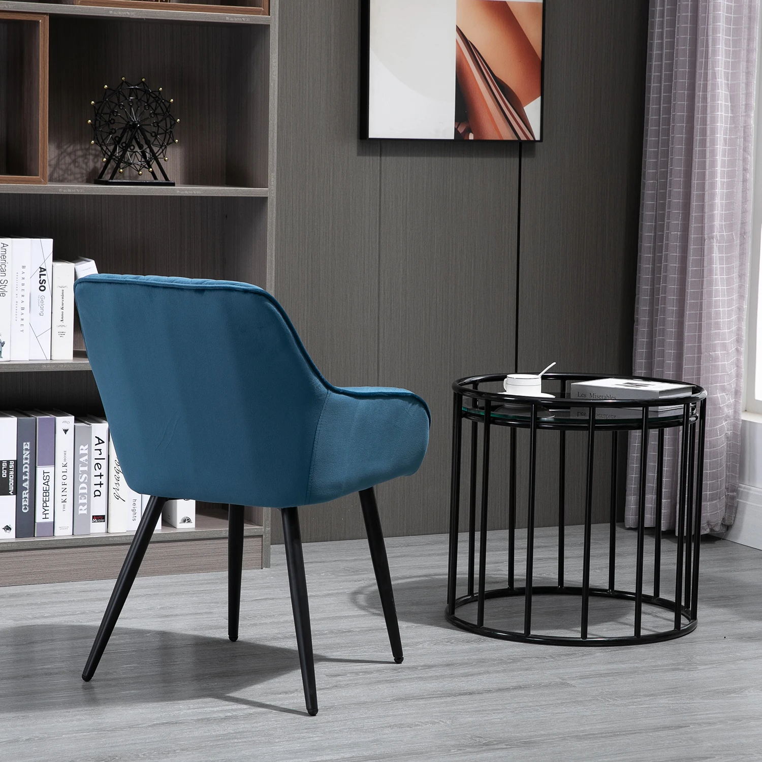 

Sigtua 1/2PCS Noble Design Velvet Upholstered Dining Chair with Armrest And Backrest,Strong Metal Legs,Living Room Make-Up Chair