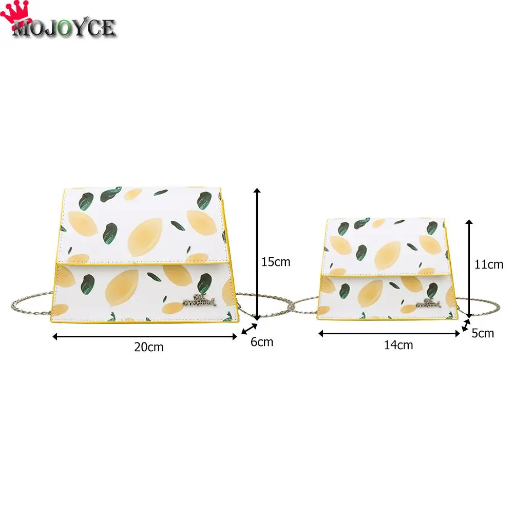 

Casual Plant Print Women Chain Shoulder Handbag PU Leather Small Crossbody Bag Fashion Exquisite Shopping Bag