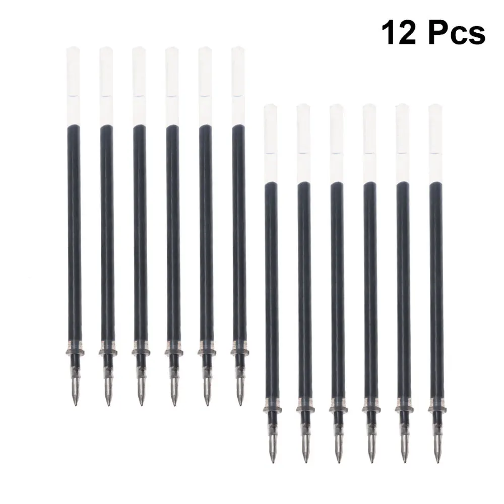 

12Pc Ink Pen Refills Black Pastel for Writing Crafting Doodling Scrapbooking Drawing and Acid-Free