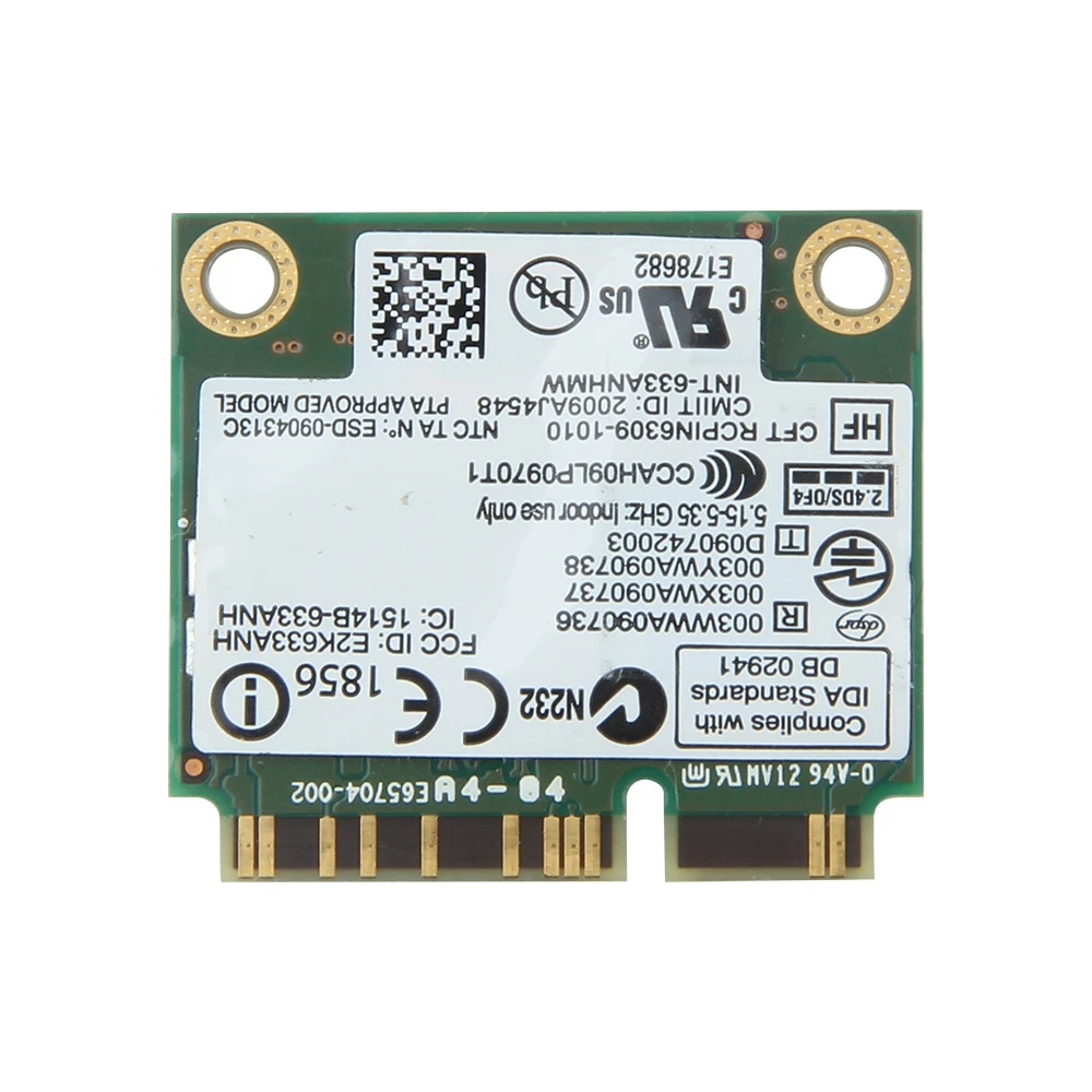 450 Мбит/с беспроводной N Wlan Wi Fi двухдиапазонный Ultimate 6300 633ANHMW 6300AN Половина мини PCI E