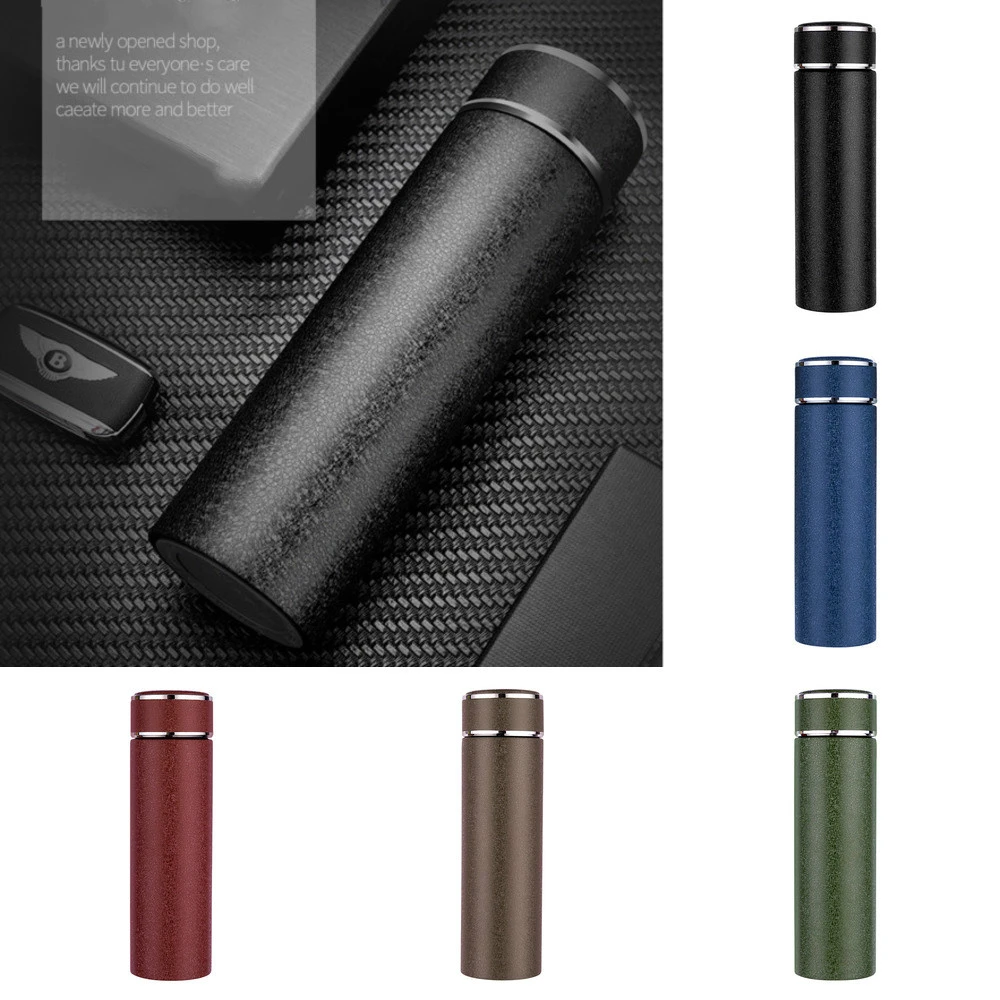 

480ML Thermal Cup with Tea Leak Portable Leak-proof Vacuum Water Bottle Stainless Steel Lasting 6-12 Hours Vacuum Flasks