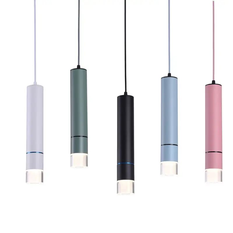 

Macaron decorative LED chandelier 7w/15, environmentally friendly material, low power consumption, suitable for many occasions