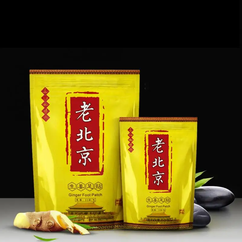 10p Foot Patch Body Relax Slimming Ginger Herbal Detoxifying Pads Reduce Pains Care Tool Chinese Adhesive TSLM1 | Красота и здоровье