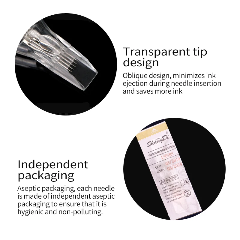 RL/M1/RM 10 шт. одноразовые полуперманентные тату картриджи иглы ручка для татуажа