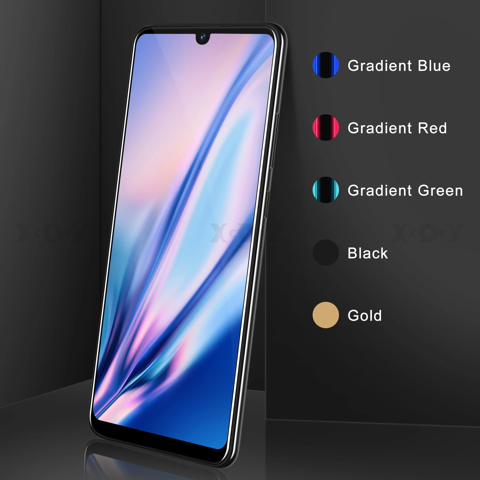 XGODY 3g мобильный телефон 9T 1GB 4GB 6,26 ''QHD экран MTK6580 четырехъядерный Android 9,0 капля полный экран 2800mAh смартфон