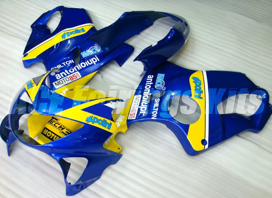 

Injection Mold New ABS Whole Fairings kit Fit for Honda CBR600F4 CBR 600 FS F4 1999 2000 99 00 Bodywork set blue yellow