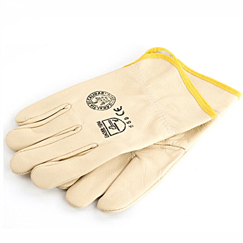 Сварочные перчатки промышленная защита воловья кожа мягкая изоляция