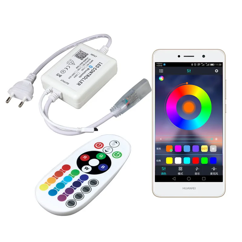 Пульт дистанционного управления для светодиодных лент RGB 110 В 220 25 кнопок Bluetooth |