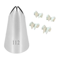 new leaves nozzles stainless steel icing piping nozzles tips pastry tips for fondant cake baking decorating tools 112
