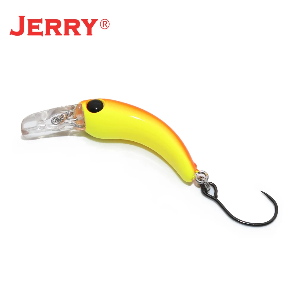 Jerry Shuagui Ultralight Spinning Single Hook Wobbler Hard Bait 1.2g 30mm Micro Plug Floating Crankbait Trout Freshwater Fishing
