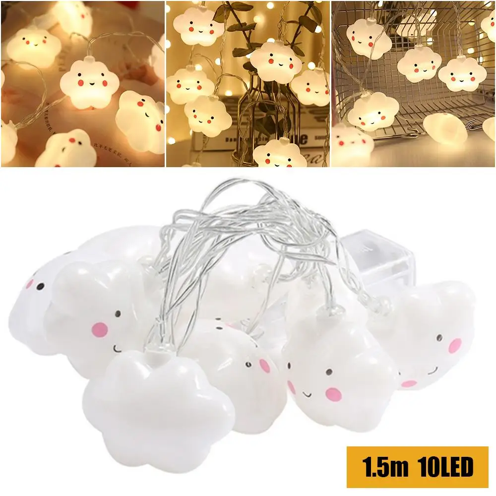 

Romantic Cloud LED String Light Cloud String Lamp Christmas Decor Festival Party Decoration Wedding Neon Lantern Super Bright
