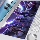 Коврик для мышки с аниме Лига Легенд, большой игровой компьютерный коврик для ПК, аксессуары для клавиатуры Varmilo, Настольный коврик для мыши