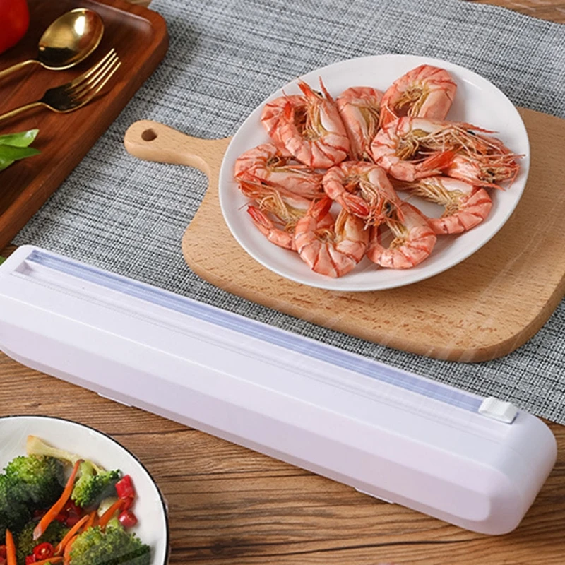 

Preservative Film Foil Wax Paper Cutter Plastic Wrap Dispenser Kitchen Gadget