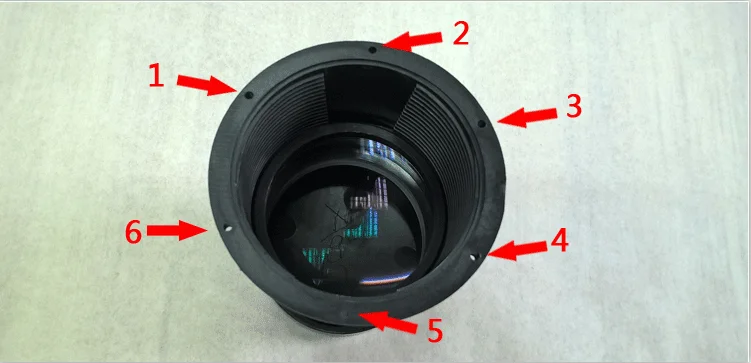 Светодиодный проектор DIY объектив F240mm фокусное расстояние объектив проектора домашнего киноконцертных объектив для 7-дюймовый ЖК-проектор