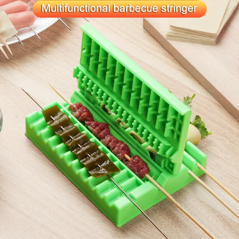 Устройство для шпажки мяса барбекю 3 в 1 устройство шнурков быстрое портативное