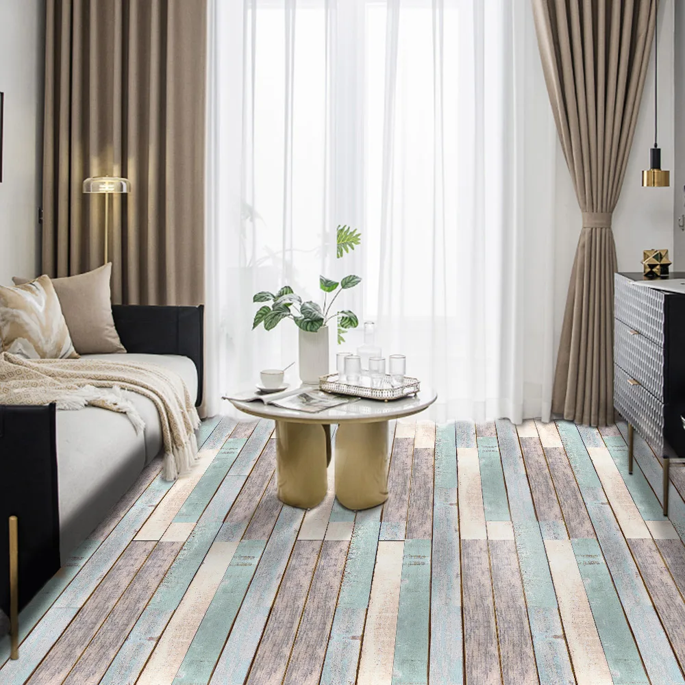 self adhesive wood grain wallpaper wardrobe cabinet table kitchen furniture renovation sticker pvc waterproof floor stickers free global shipping