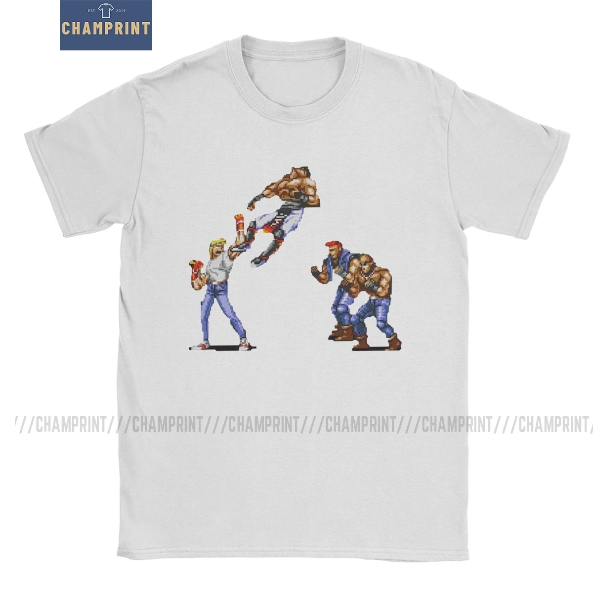 Мужская хлопковая футболка с коротким рукавом streeters Of Rage Axel летняя в стиле ретро