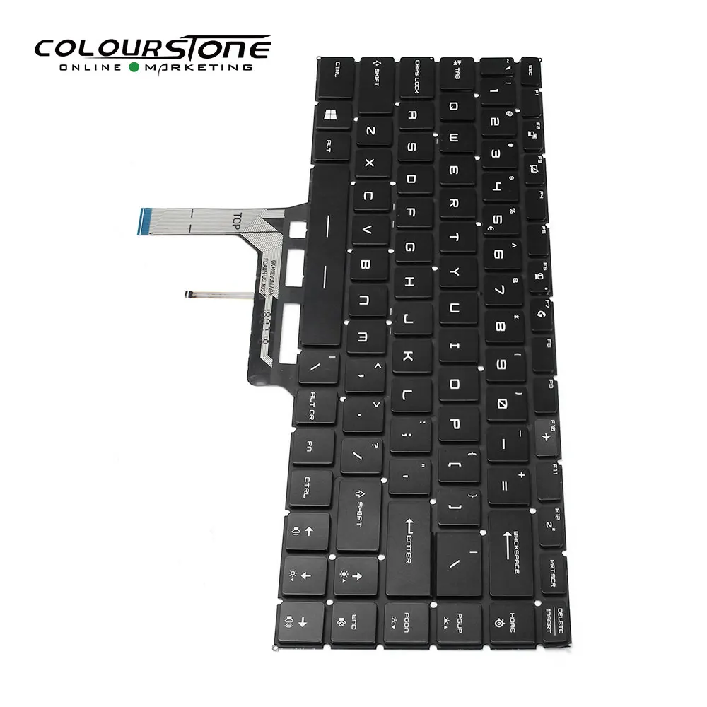 Русская клавиатура для ноутбука GS65 GS65VR черный ноутбук с подсветкой |