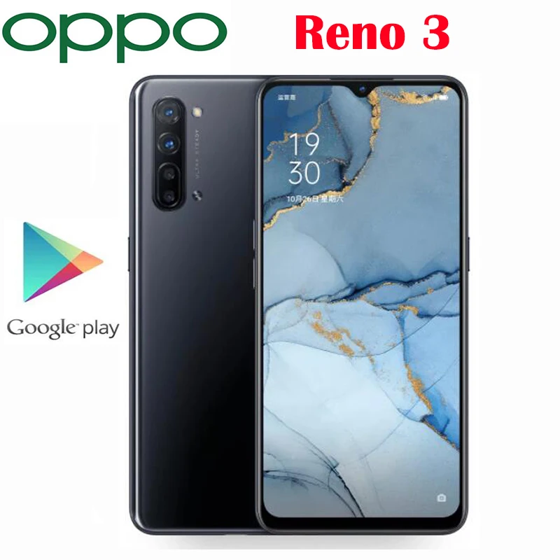 Оригинальный новый смартфон Oppo Reno 3 Восьмиядерный процессор MTK1000L NFC 4025 мАч 6 4