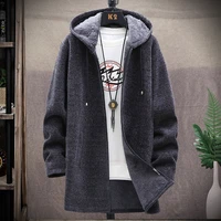 dimi men sweater hooded casual cardigan harajuku sweaters homme streetwear knitted