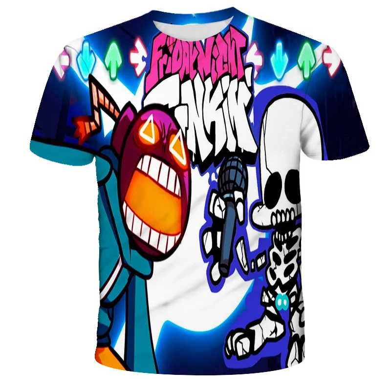 

Friday Night Funkin Popular Boy Games Cartoons Childrens Clothing AnimeT-Shirt Boys Clothes Girls T-Shirt Kids Fashion T-Shirts