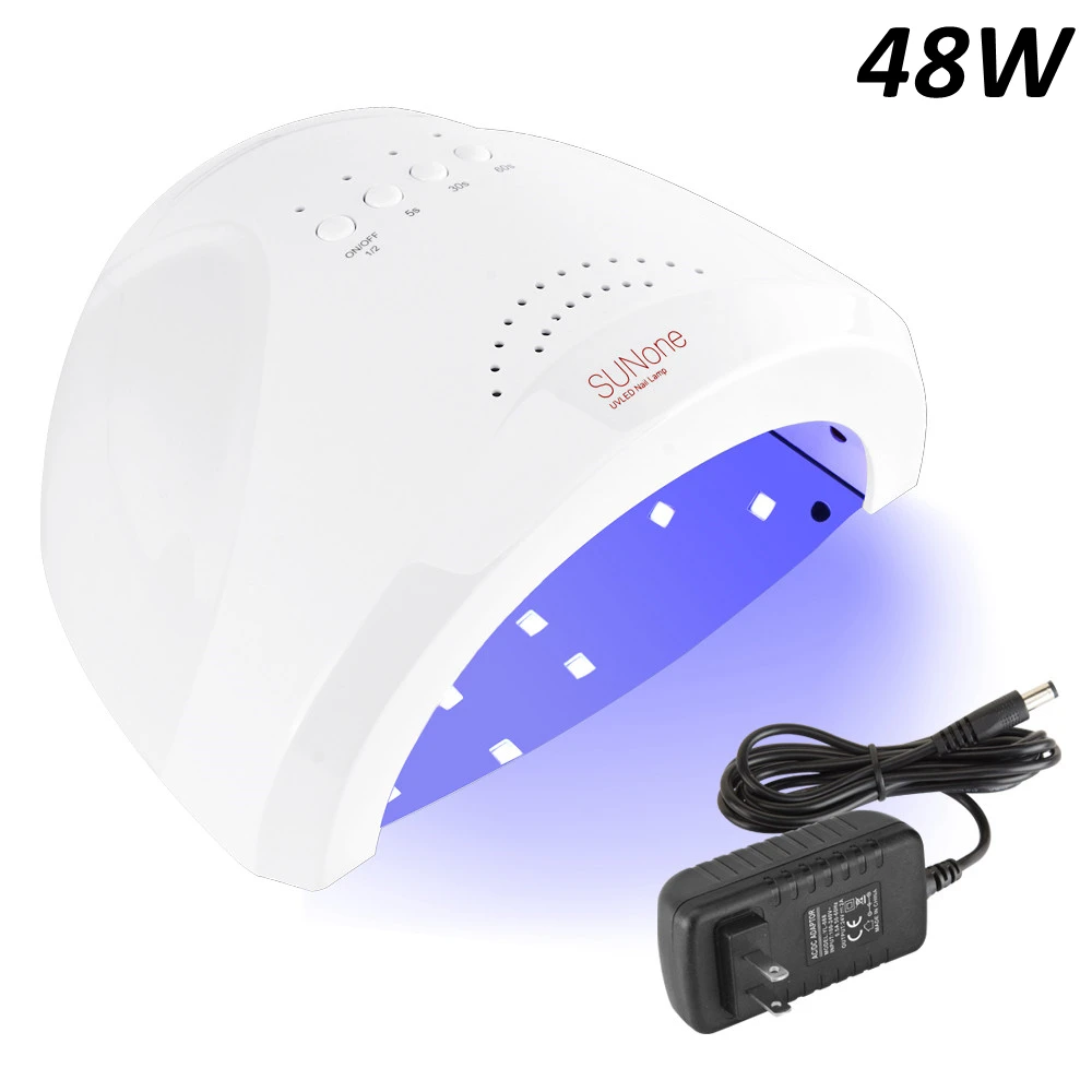 48W SunoneWhite US Лампа для маникюра светодиодная УФ-лампа для ногтей 42 светодиодный S Сушилка для ногтей лампе УФ светодиодный Ongle лампа для ногтей сушка гель лак светильник инструменты для дизайна ногтей - Цвет: 48W SunoneWhite US