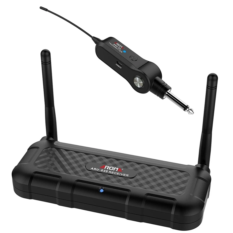 

Аромат ARU-03S UHF Беспроводной гитарный приемник-передатчик диверситивные передача звукового сигнала Системы