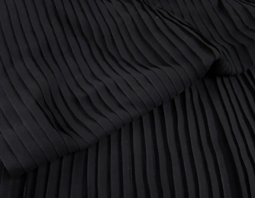 Pleated Chiffon Fabric Solid Organ Crushed Soft Breathable DIY Skirt Material | Дом и сад