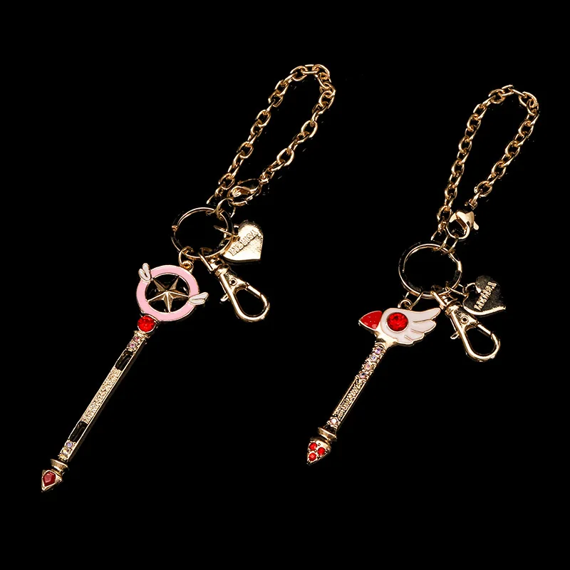 2 стиля с героями мультфильмов Card Captor Sakura Клоу карты сумка брелок для ключей Аниме