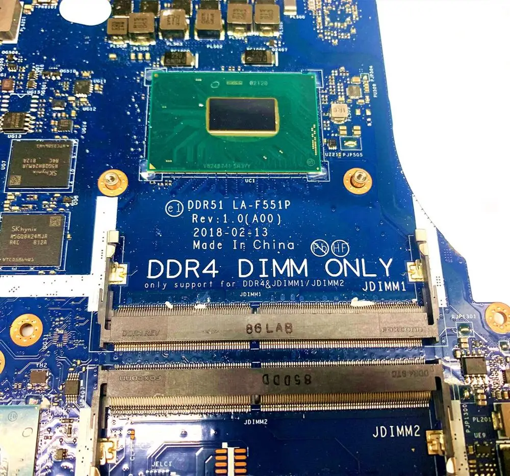 

For Dell Alienware 15 R5 17 R5 Laptop Motherboard DDR51 LA-F551P MB SR3YY I7-8750H CPU GTX1070 8GB-GPU CN-0D3R1D 0D3R1D D3R1D