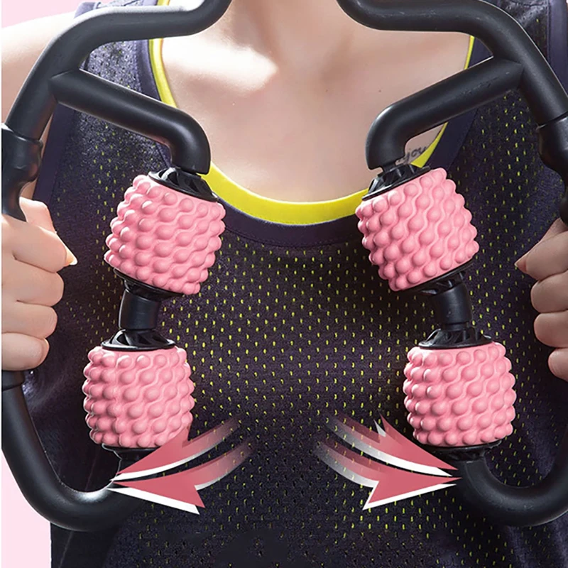 4-точечный пенопластовая роликовая Массажная палочка массажер для Давление