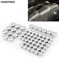 61pcs motorcycle bolt cover twin cam engine motor primary bolts cap aluminum for harley touring road king street glide 1999 2006